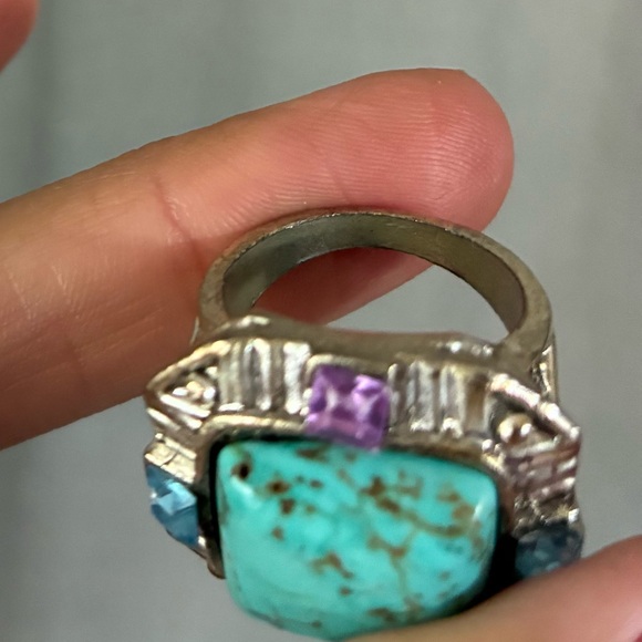 MULTI STONE RING SIZE 8.5 - Picture 4 of 8
